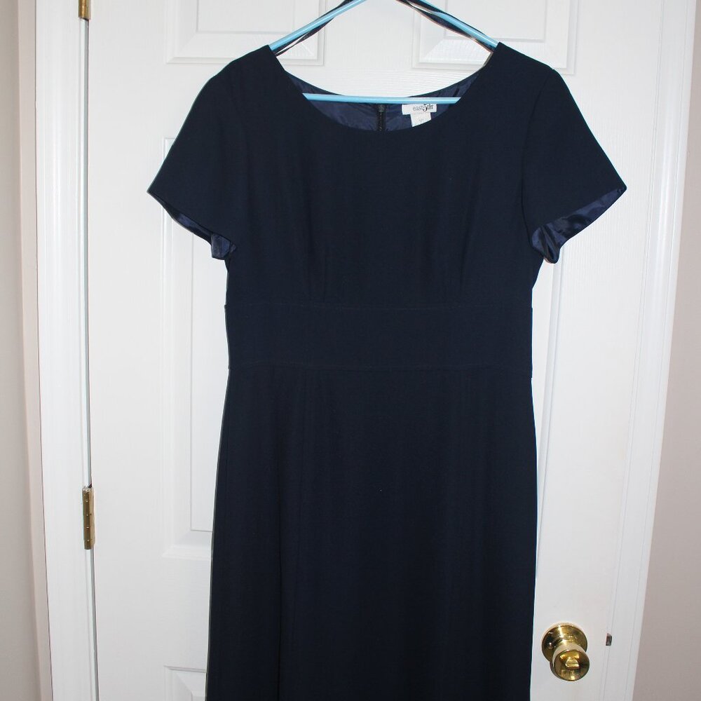 East5th Dress; Size 10 Tall; Navy; Lined; Short Sleeves